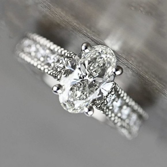 🎀 Finger Jewelry Eternity Ring for Women Diamond CZ Ring, HA4627-6 - Picture 2 of 6